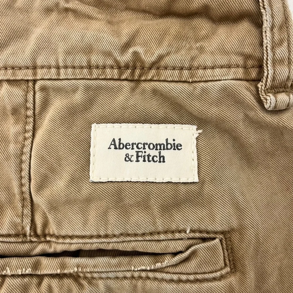 Abercrombie & Fitch Mens W29 L30 Chino Pants Brown Button Fly Mid Rise Trousers‎